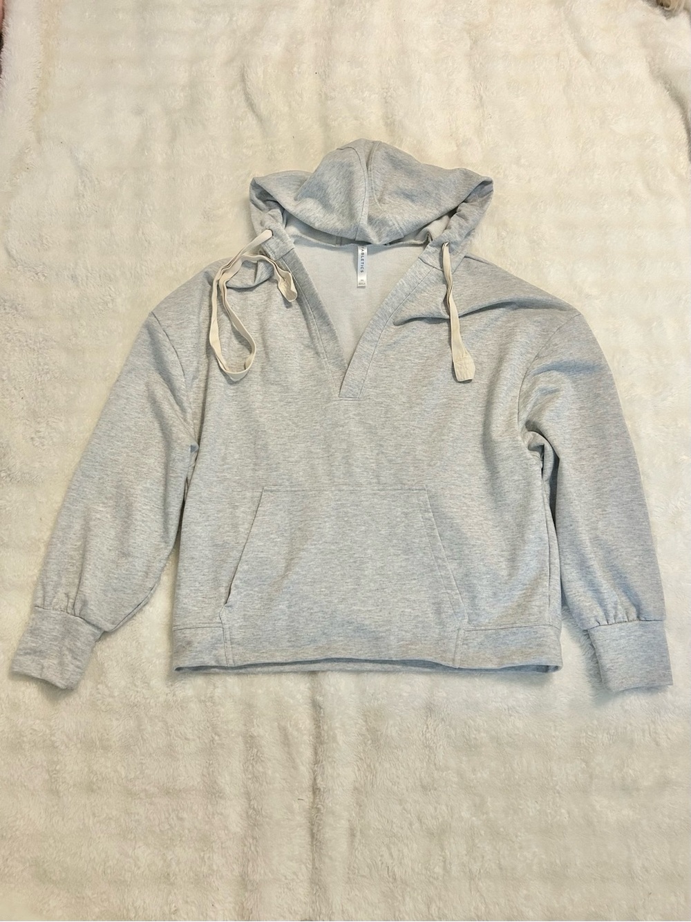 Fabletics Gray Pullover Hoodie Sweatshirt Size Medium
